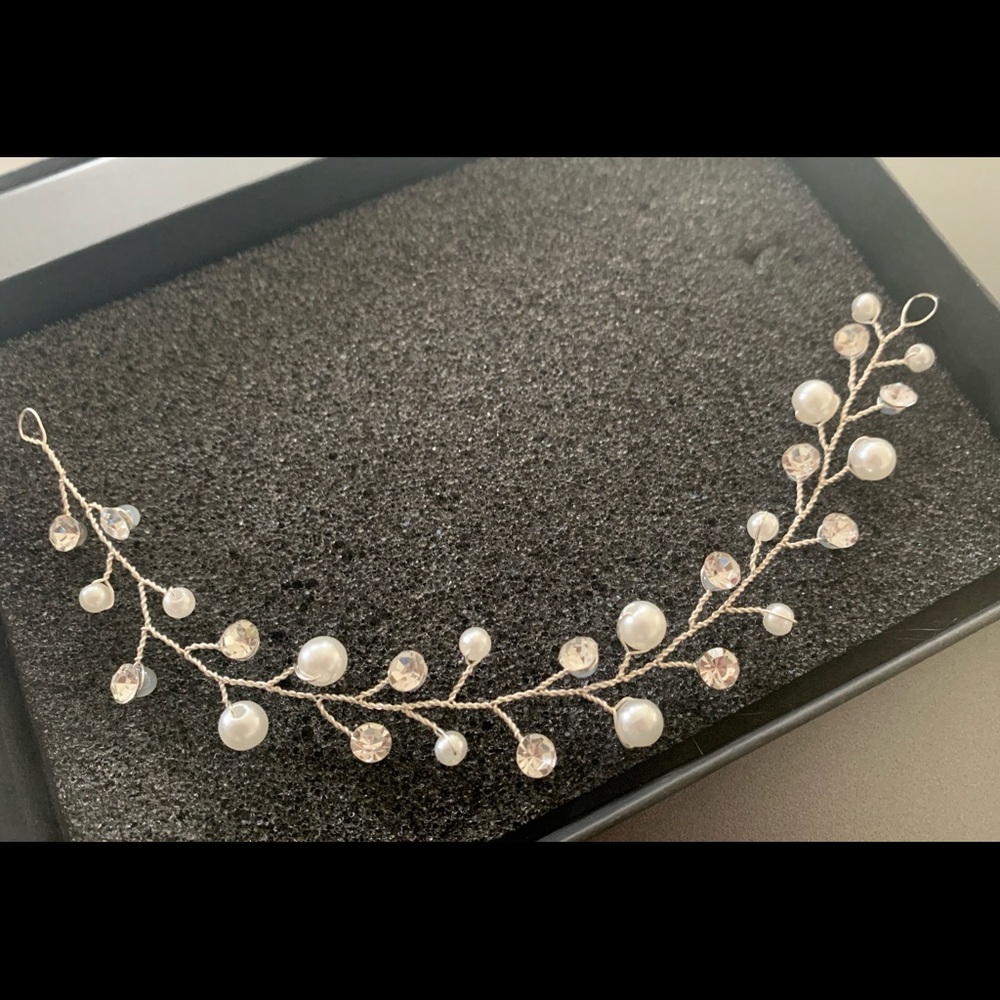 Bridal hair piece.